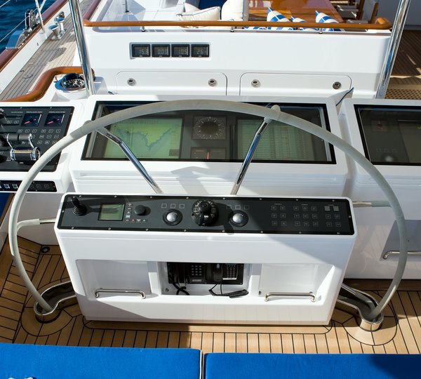 Instrumentation: Yacht ETHEREAL's Pilot House Pictured