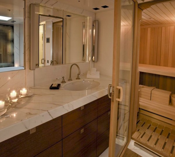 Steam Sauna Aboard Yacht ETHEREAL
