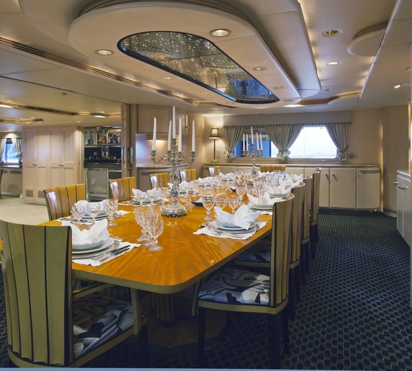Inside Eating/dining On Board Yacht FAM
