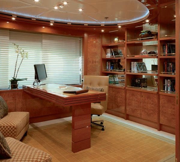 Main Master Office On Yacht LADY SHERIDAN