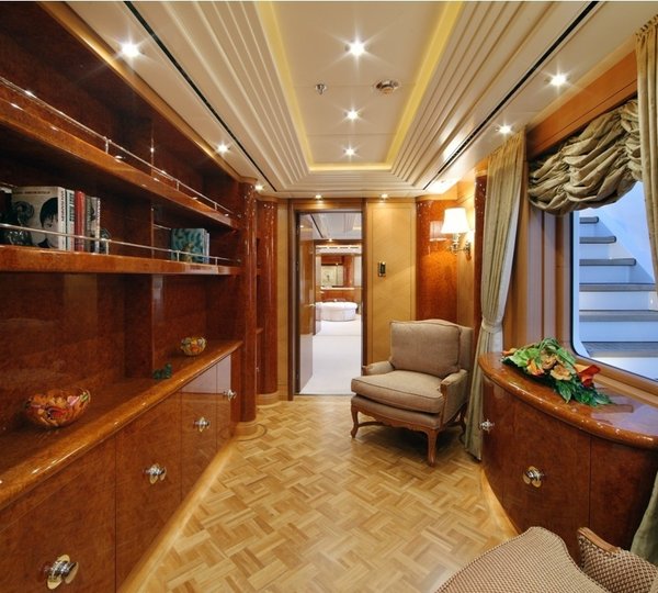 Library On Yacht CAPRI