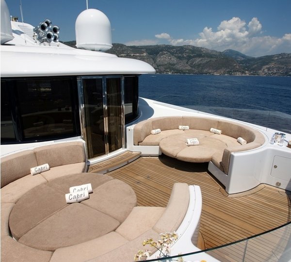 Circular Sitting Aboard Yacht CAPRI