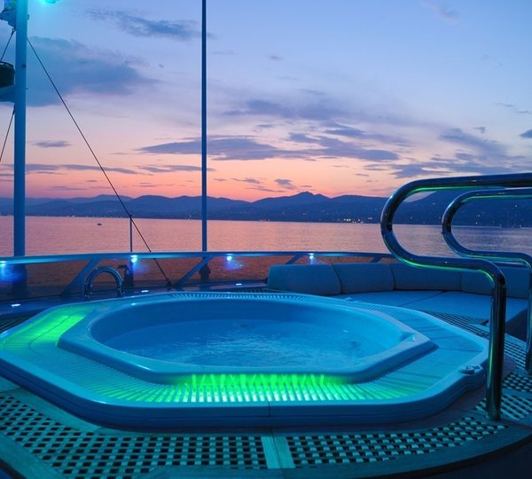 Jacuzzi Pool Lighting Aboard Yacht MAGNA GRECIA