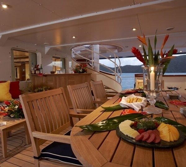 Aft Deck On Yacht SEAWOLF