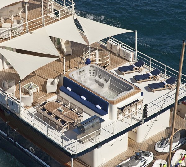 From Above Aspect: Yacht SEAWOLF's Sun Deck Image