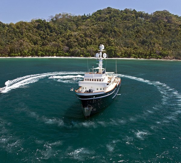 From Above Aspect Including Ship's Tender On Yacht SEAWOLF