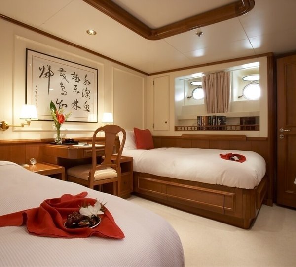 Twin Bed Cabin Aboard Yacht SEAWOLF