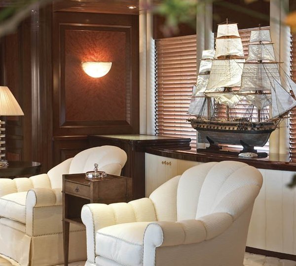 Sitting: Yacht BLUE MOON's Premier Saloon Pictured