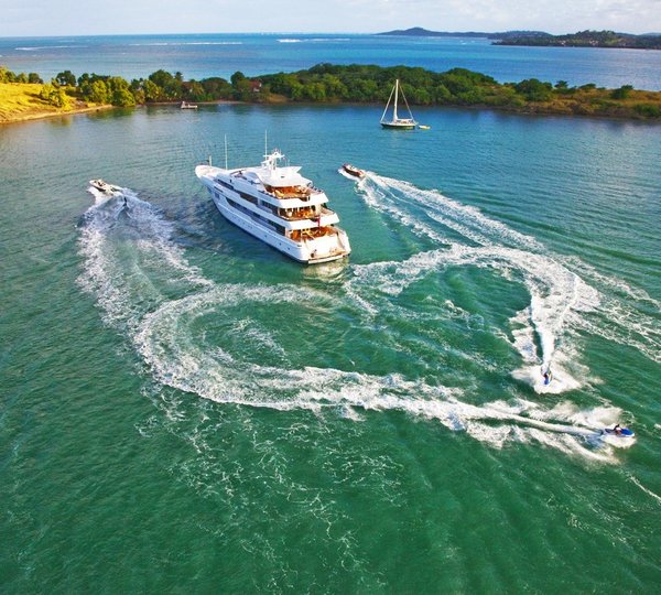 From Above: Yacht BLUE MOON's Cruising Image