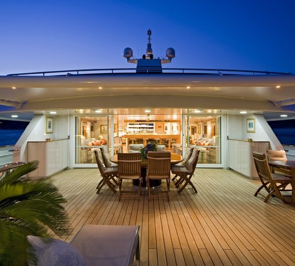 Top Deck On Board Yacht TITAN