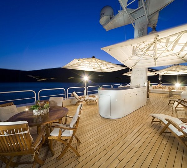 Sun Deck Aboard Yacht TITAN
