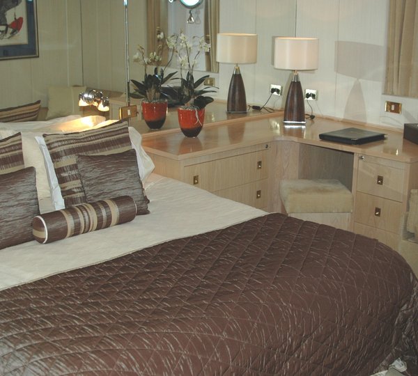 Guest's Cabin On Board Yacht ESMERALDA
