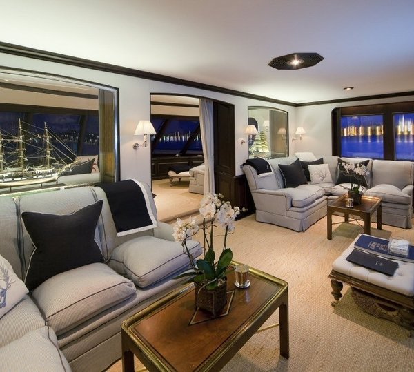 Entertainment Lounging Aboard Yacht VIRGINIAN