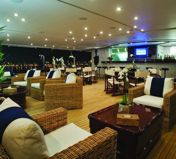 Top Deck On Board Yacht FORCE BLUE