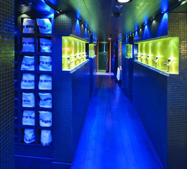 Spa Entrance On Board Yacht FORCE BLUE