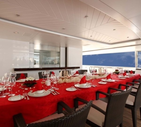 External Eating/dining Aboard Yacht NOMAD