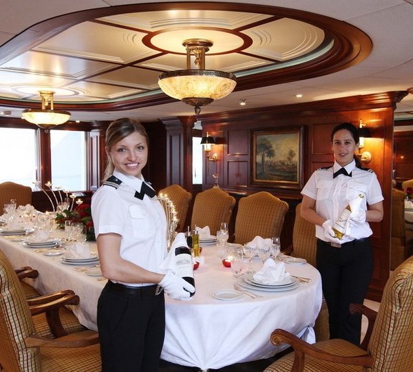 Formal Eating/dining Aboard Yacht NOMAD