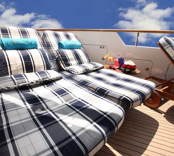 Sunshine Lounging Aboard Yacht NOMAD