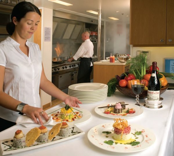 Ship's Galley Aboard Yacht UTOPIA