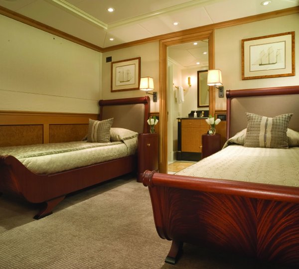 Twin Bed Cabin On Board Yacht UTOPIA
