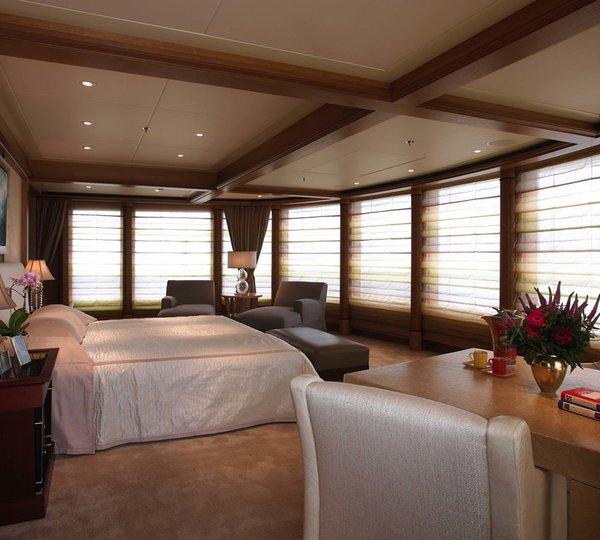 Daytime: Yacht UTOPIA's Main Master Cabin Pictured