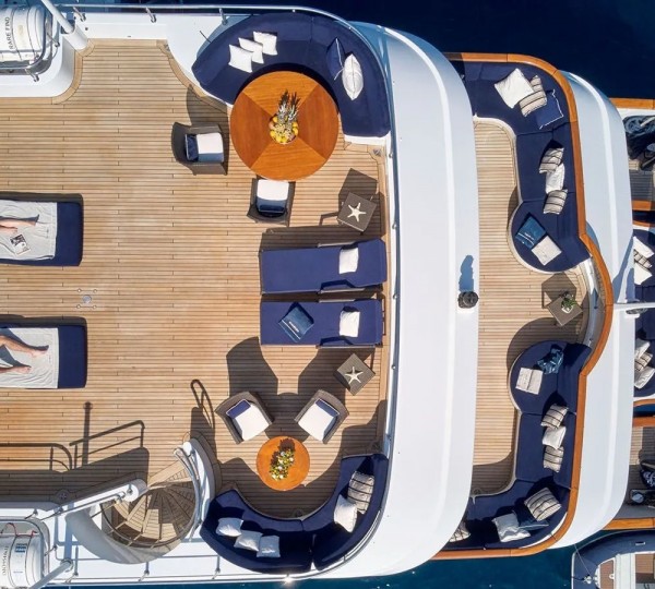 Aerial View Of Aft Decks