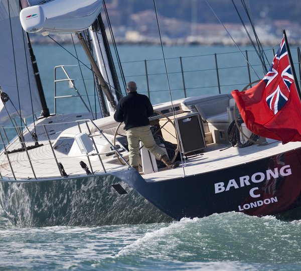 Yacht BARONG C By Wally - Transom Under Sail