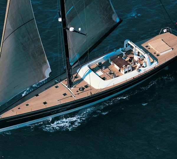 Yacht Wally B Sailing
