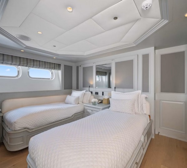 Interior Lower Deck Guest Twin Stateroom Port