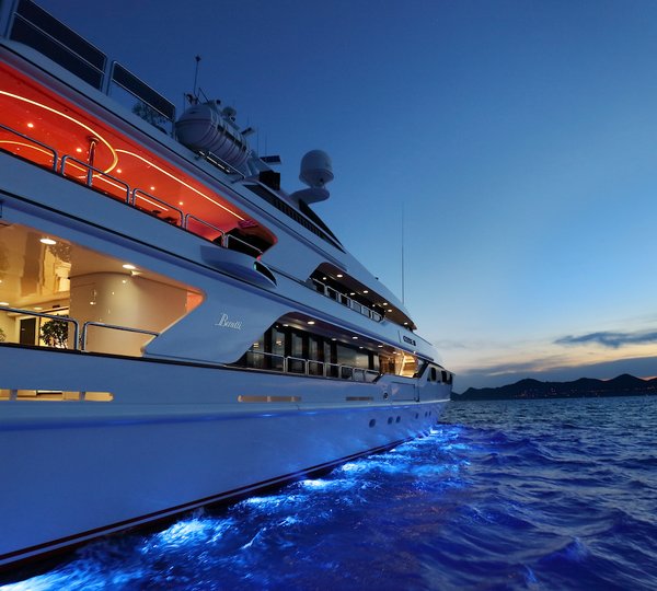 Superyacht Detail By Night 