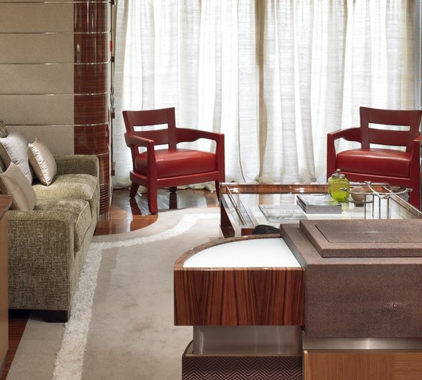 Window View: Yacht DREAM ON's Saloon Photograph