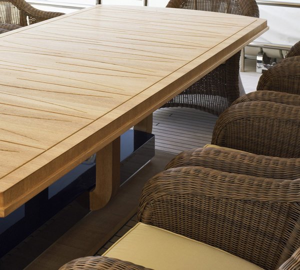 Close Up: Yacht DREAM ON's Furniture Captured