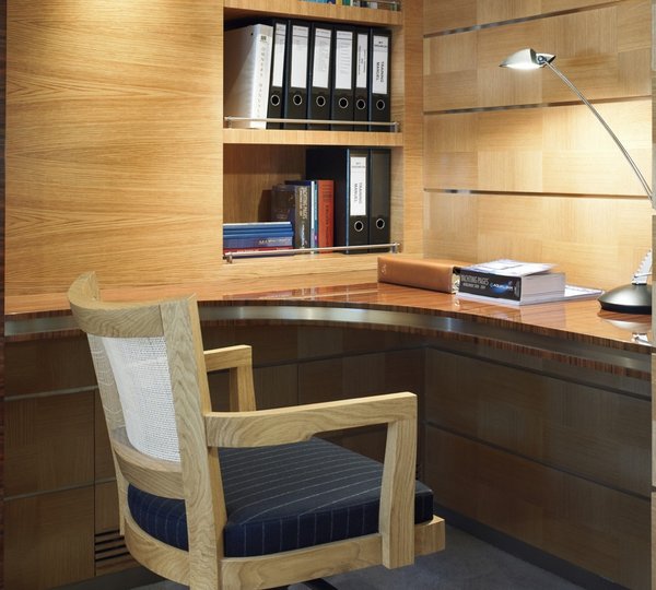 Main Master Office On Board Yacht DREAM ON
