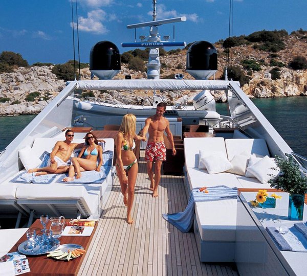 Sun Deck Aboard Yacht KINTARO