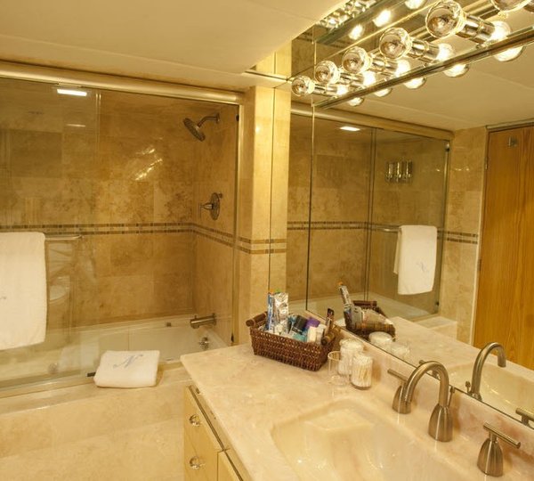 Guest's Bath On Yacht LE MONTRACHET