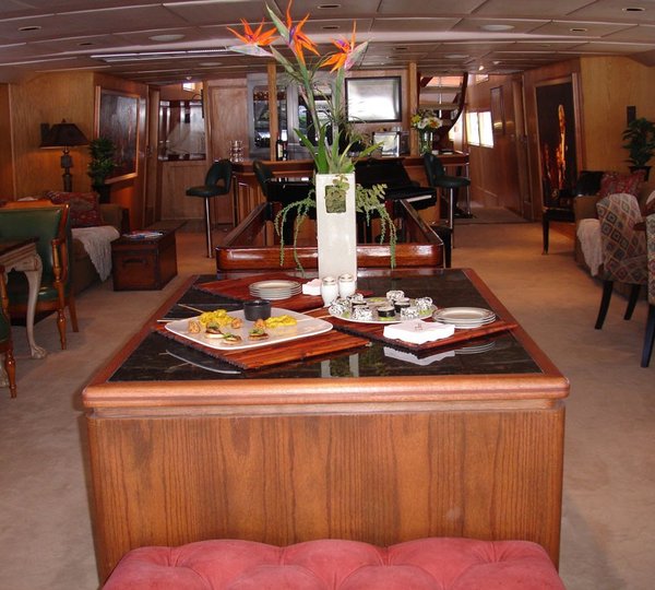 Saloon Viewing Fore Aboard Yacht LE MONTRACHET