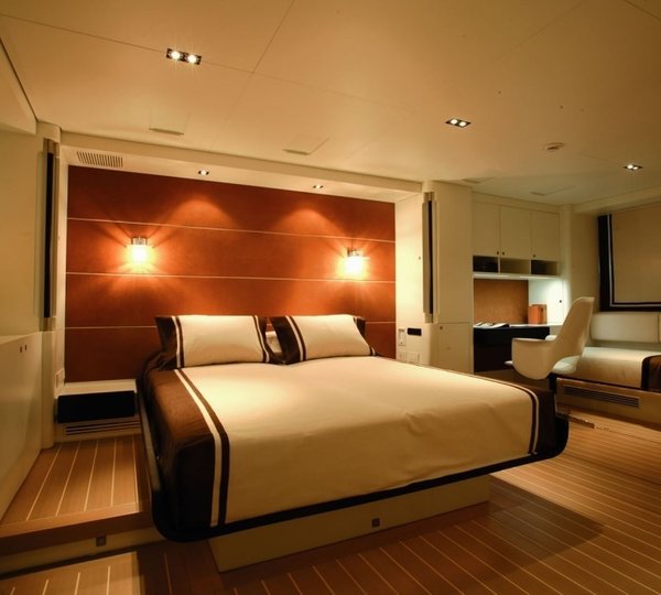 Evening: Yacht P2's Main Master Cabin Photograph
