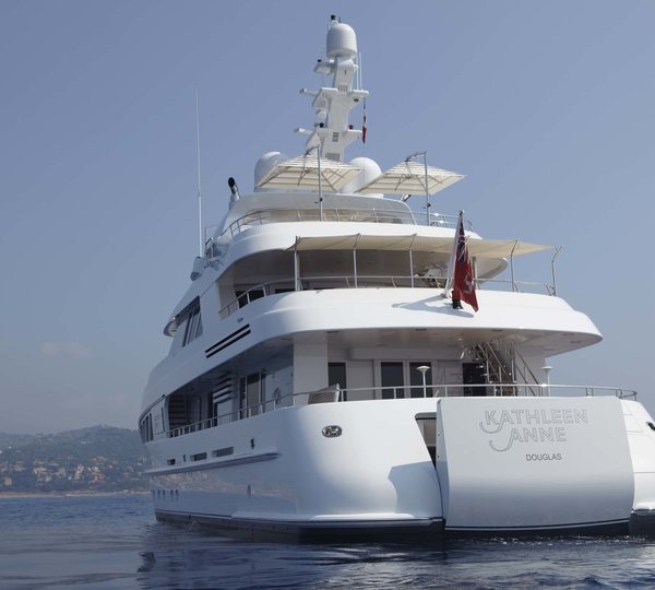 Aft Aboard Yacht KATHLEEN ANNE