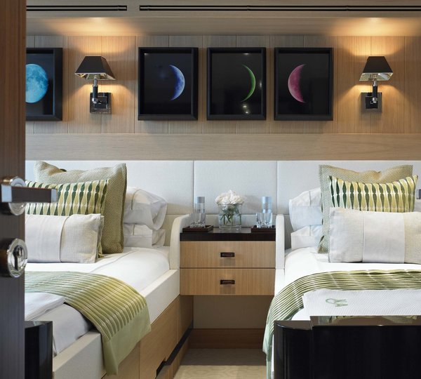Green Twin Bed Cabin On Yacht KATHLEEN ANNE