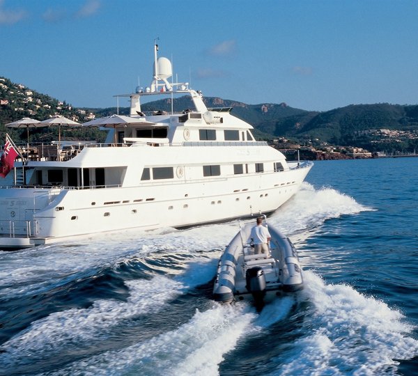 Ship's Tender On Board Yacht LIONSHARE