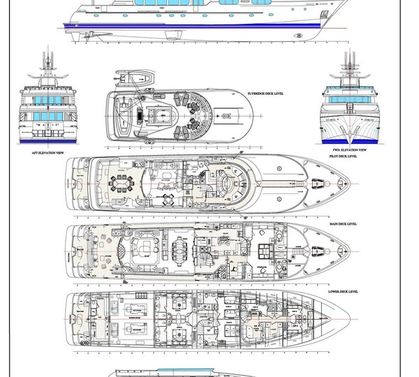 Deck Plans / Map On Yacht MAGIC