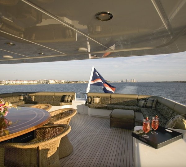 Top Aft Deck Aboard Yacht MAGIC