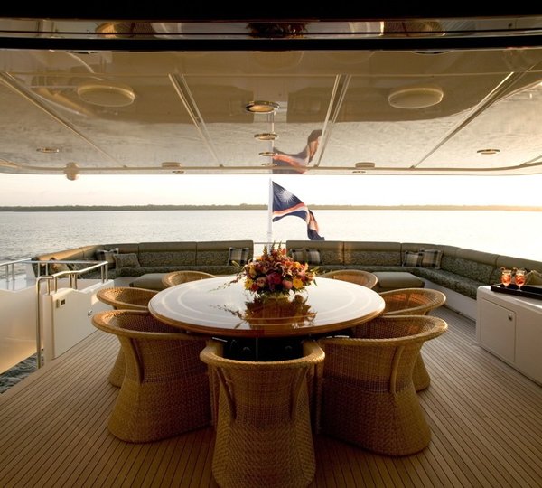 Top Aft Eating/dining On Yacht MAGIC