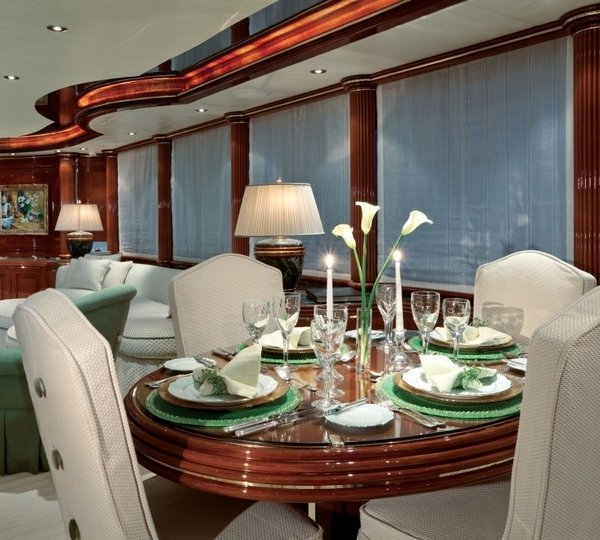 Eating/dining On Board Yacht AQUALIBRIUM