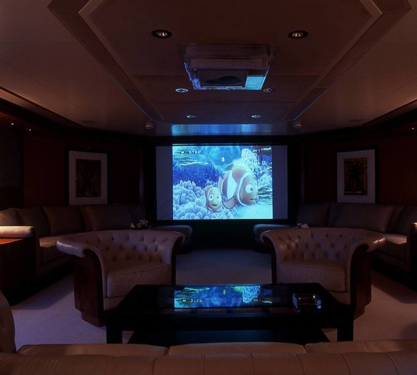 Movie Cinema On Board Yacht OURANOS TOO