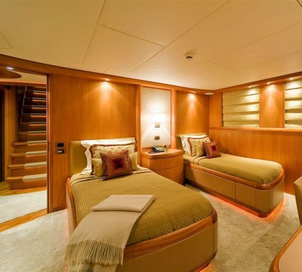Twin Bed Cabin On Board Yacht SOLAIA
