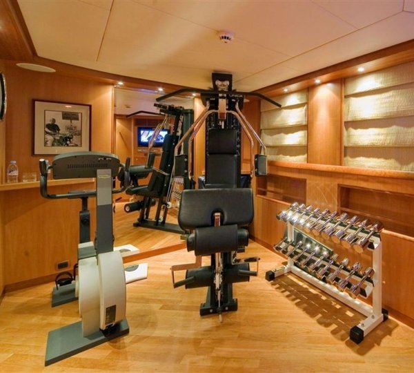 Gymnasium On Board Yacht SOLAIA