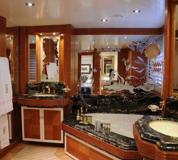 Main Master Bath On Board Yacht AMZ