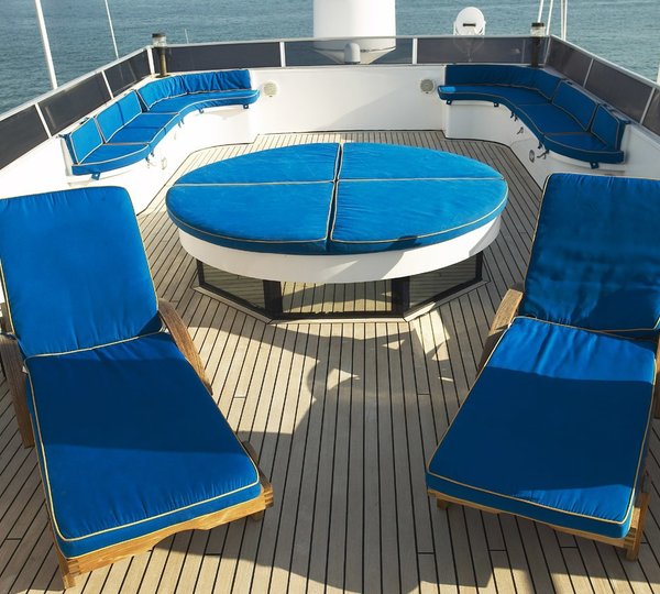 Sun Deck Aboard Yacht AMZ
