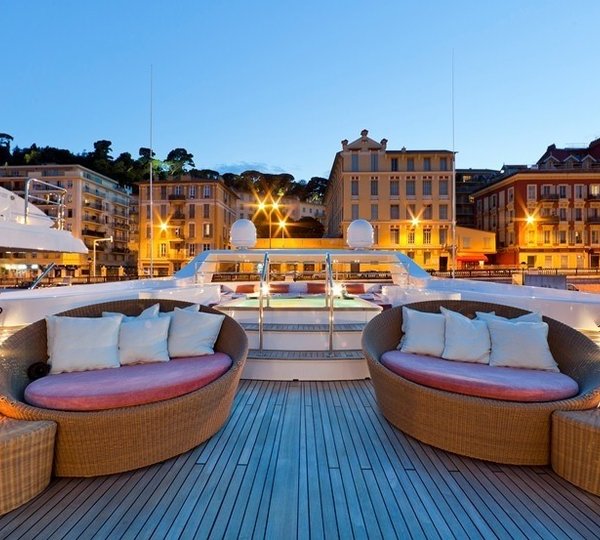 Upper Deck Sitting On Yacht SOPHIE BLUE